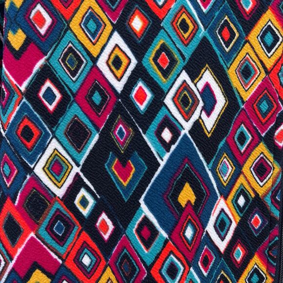 Lularoe Monroe Zip Front Jacket Girls Size 12 Geometric Southwest Print - Picture 3 of 7